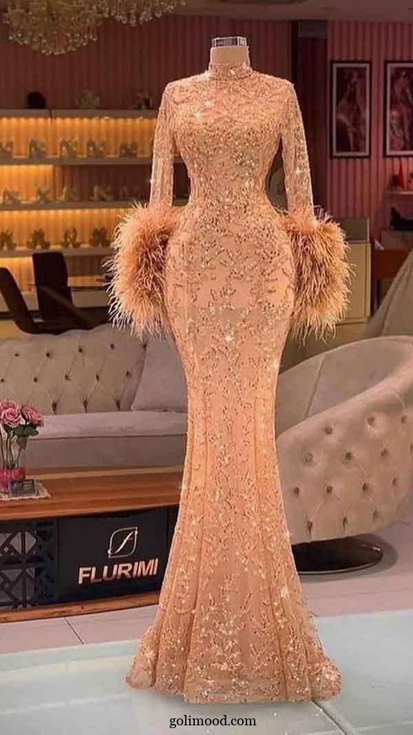 مدل لباس مجلسی پوشیده لاکچری 