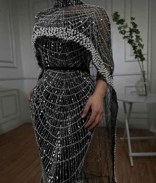 مدل لباس مجلسی پوشیده لاکچری 
