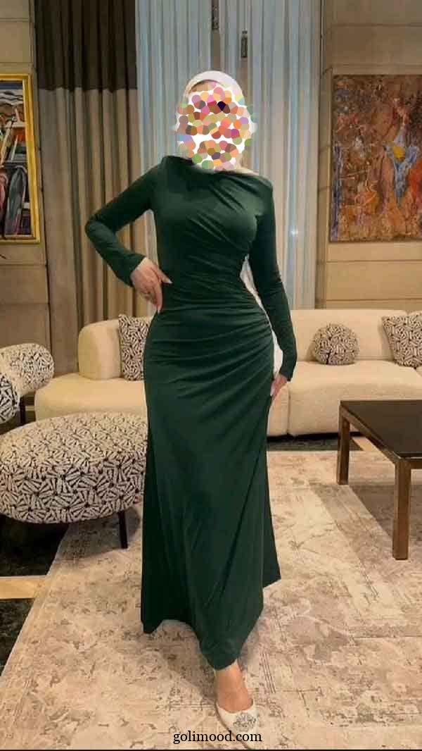 مدل لباس مجلسی پوشیده لاکچری 