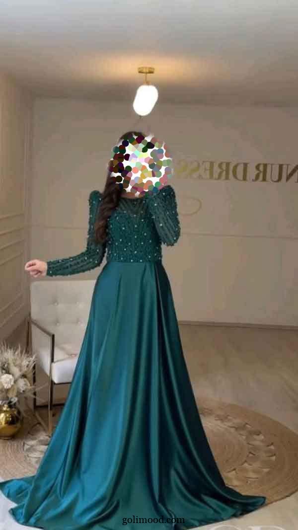 مدل لباس مجلسی پوشیده لاکچری 