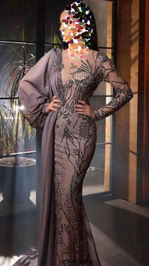 مدل لباس مجلسی پوشیده لاکچری 