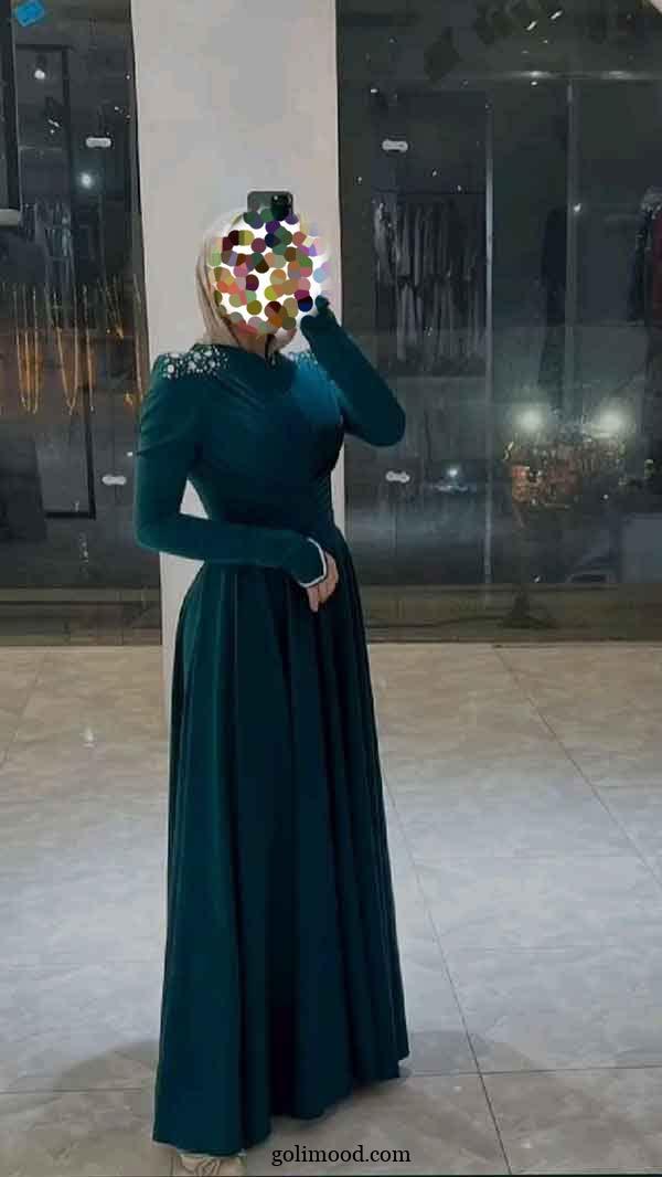 مدل لباس مجلسی پوشیده لاکچری 