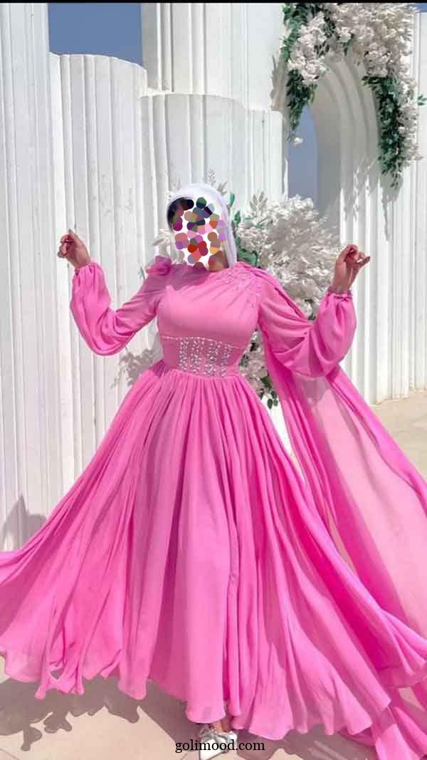 مدل لباس مجلسی پوشیده لاکچری 