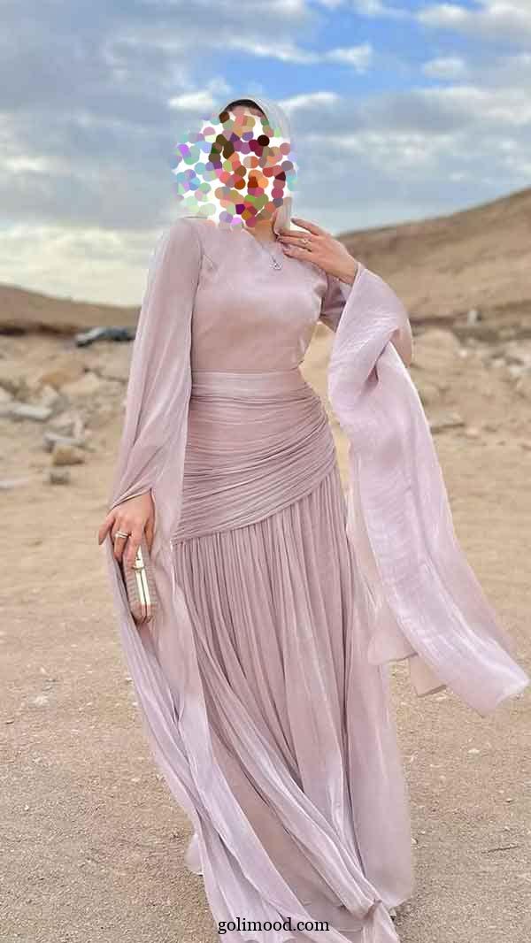 مدل لباس مجلسی پوشیده لاکچری 