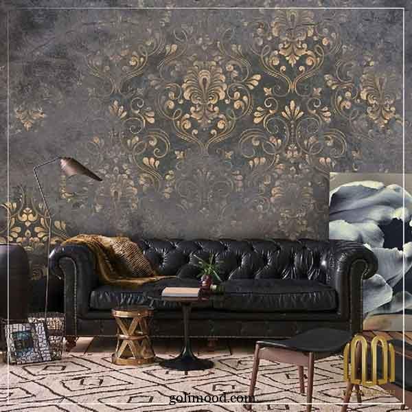 کاغذ دیواری طرح پتینه