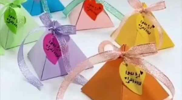 ساخت دو مدل جعبه فانتزی با مقوا و کاغذ رنگی + خلاقانه