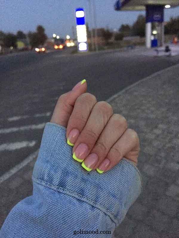 ناخن فرنچ شیک