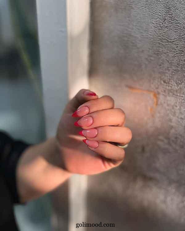ناخن فرنچ شیک