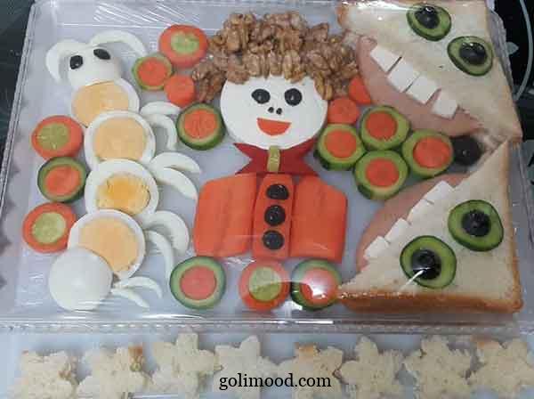 صبحانه سالم برای مدرسه با تزیین