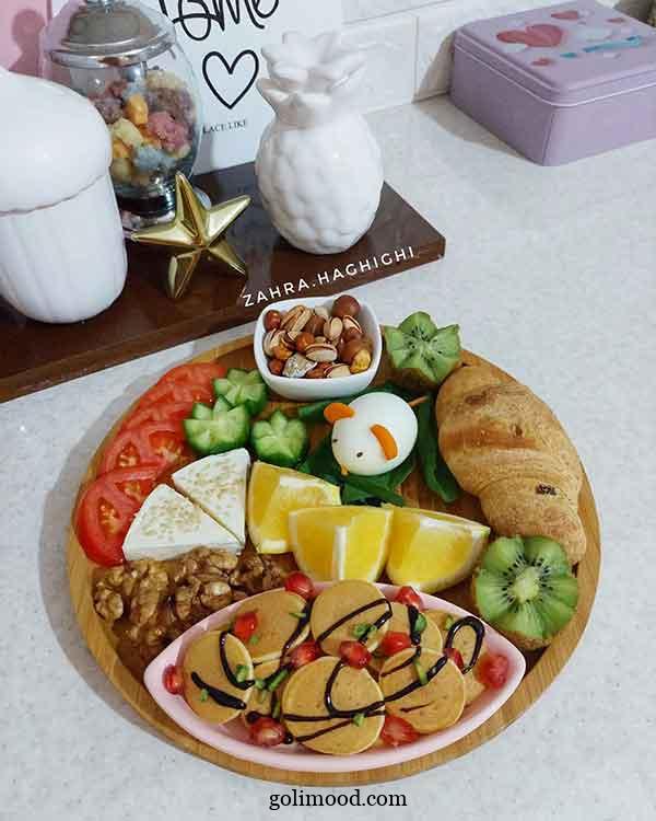 صبحانه سالم برای مدرسه با تزیین