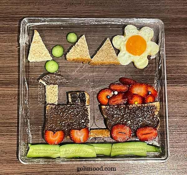 صبحانه سالم برای مدرسه با تزیین