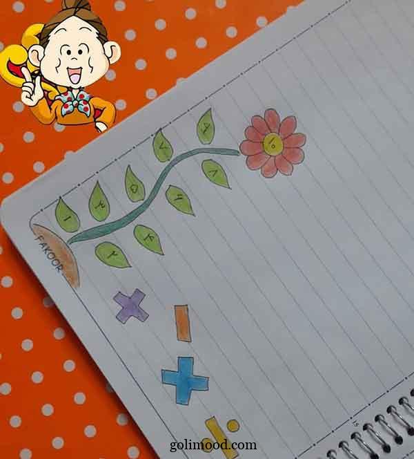 نقاشی دفتر ریاضی