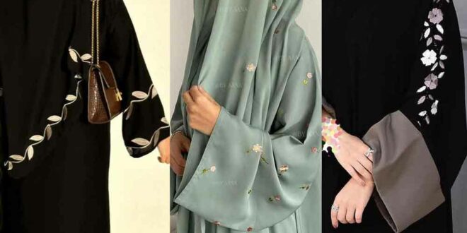 طرح گلدوزی شده روی عبا