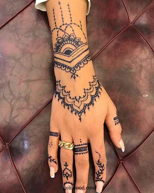 مدل حنای دست 