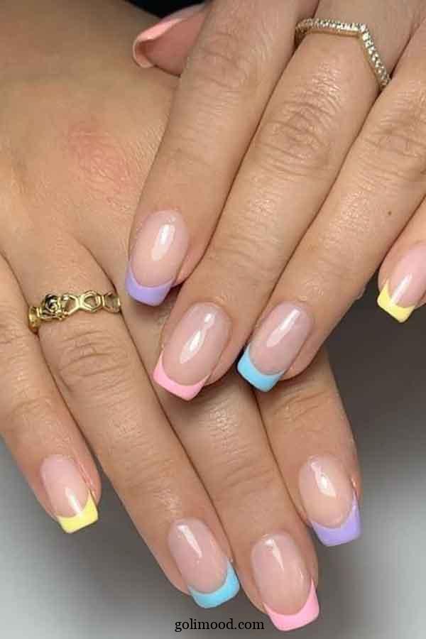 مدل ناخن فرنچ تابستانی