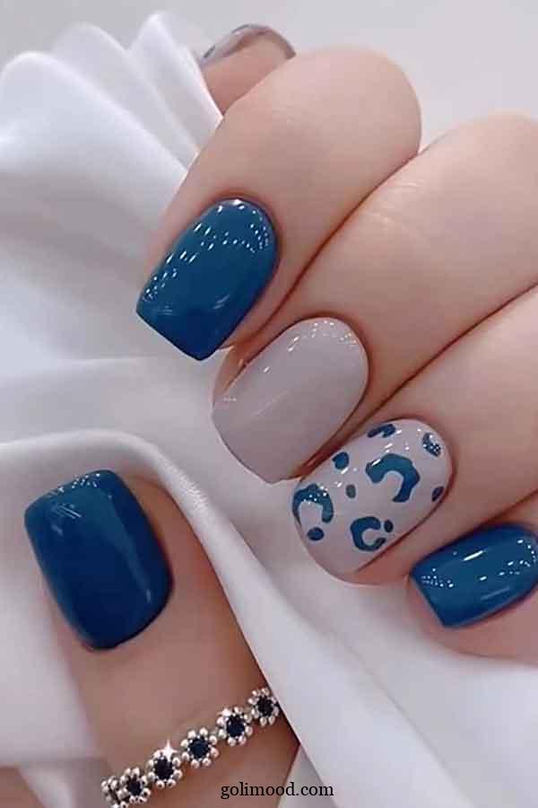 مدل ناخن مربعی کوتاه