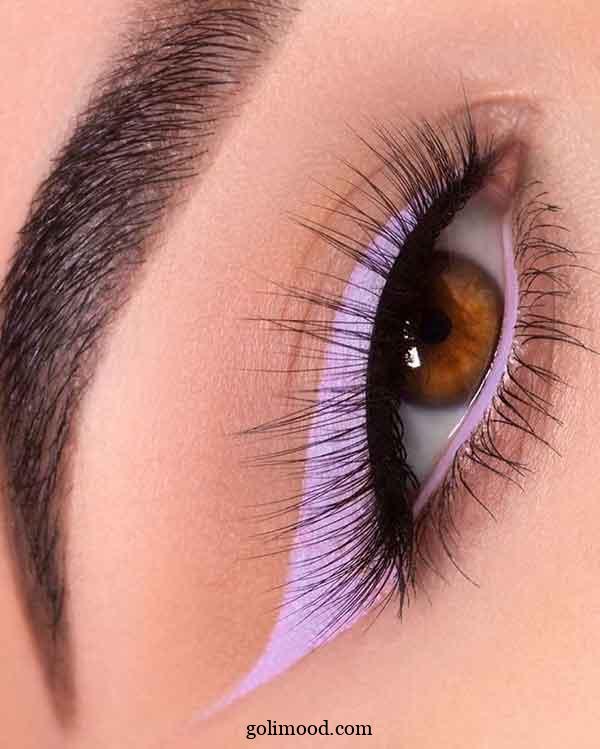 ارایش صورت با خط چشم نئونی