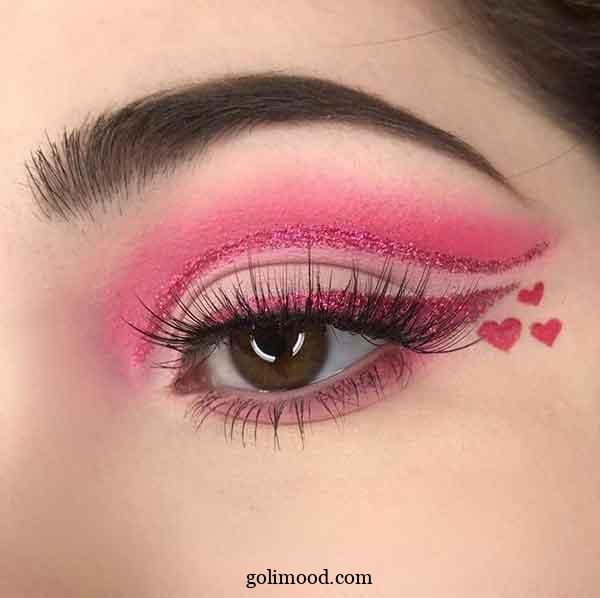ارایش صورت با خط چشم نئونی