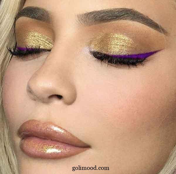 ارایش صورت با خط چشم نئونی