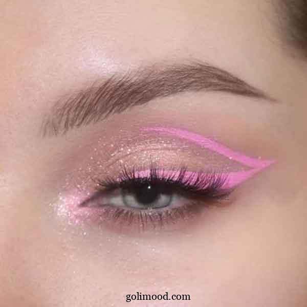 ارایش صورت با خط چشم نئونی