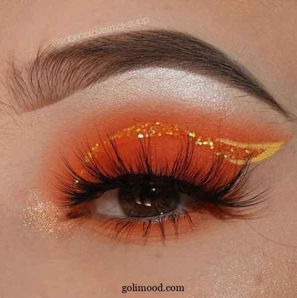 ارایش صورت با خط چشم نئونی