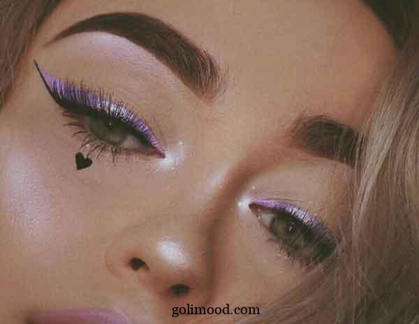 ارایش صورت با خط چشم نئونی