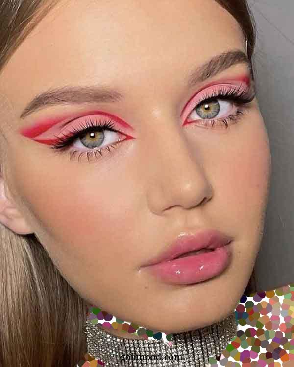 ارایش صورت با خط چشم نئونی