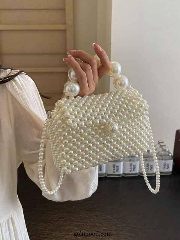مدل کیف مرواریدی مجلسی