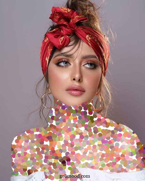مدل میکاپ با موی فر