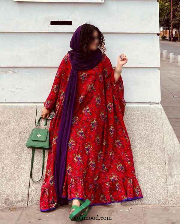 پیراهن ساحلی بلند نخی کیوت