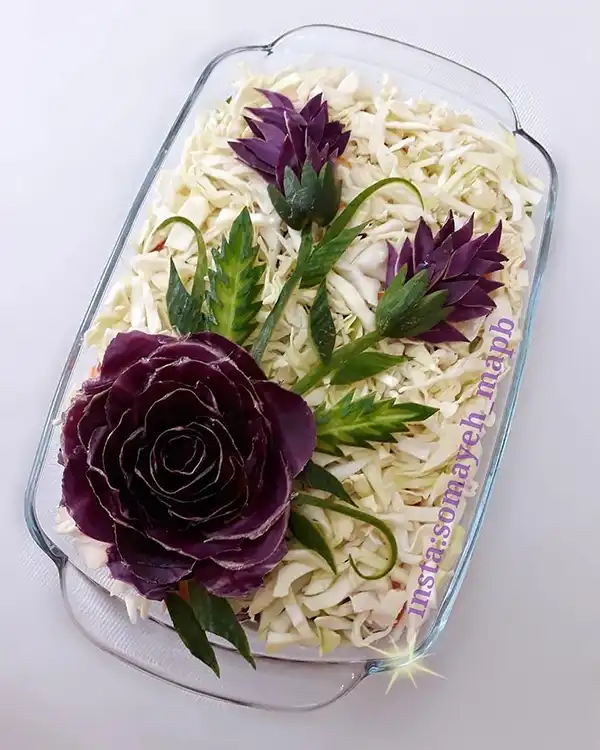 تزیین سالاد برای مهمانی