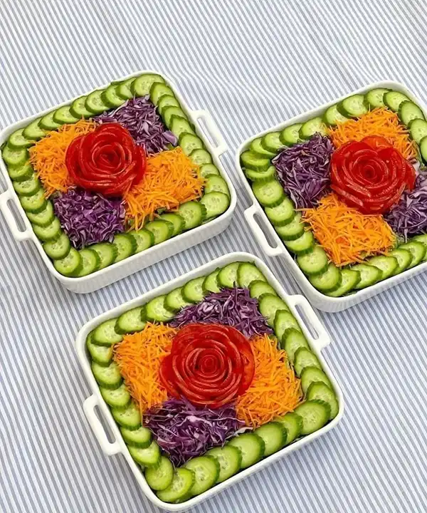 تزیین سالاد برای مهمانی
