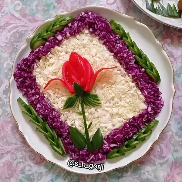 تزیین سالاد برای مهمانی