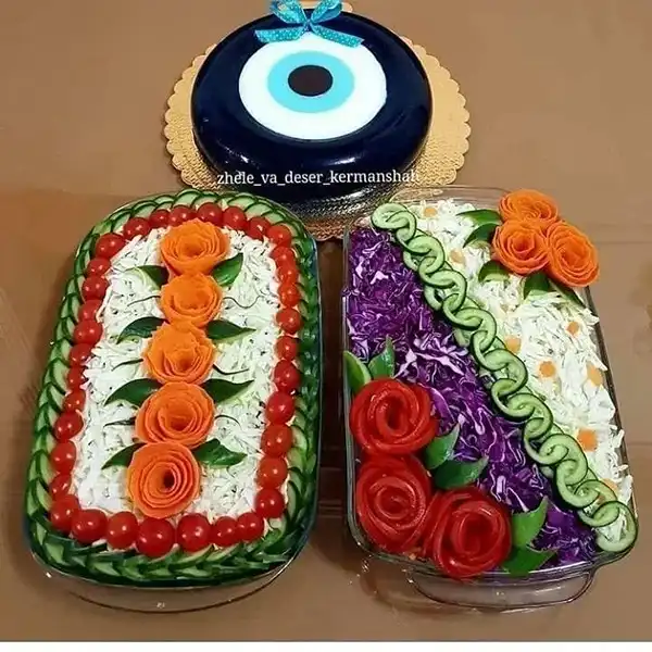 تزیین سالاد برای مهمانی