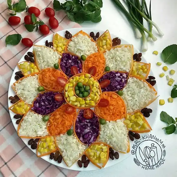 تزیین سالاد برای مهمانی