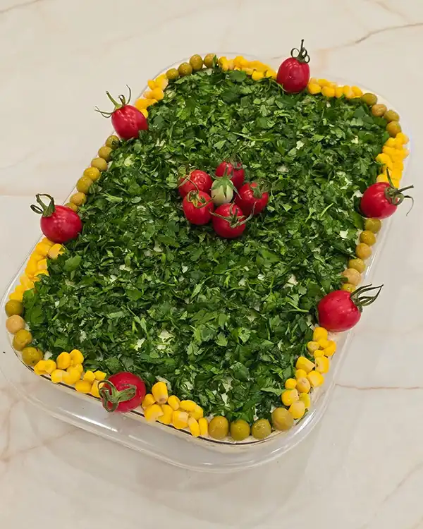 تزیین سالاد برای مهمانی