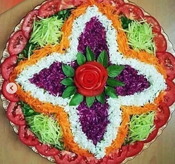 تزیین سالاد برای مهمانی