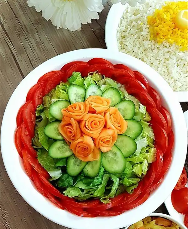 تزیین سالاد برای مهمانی