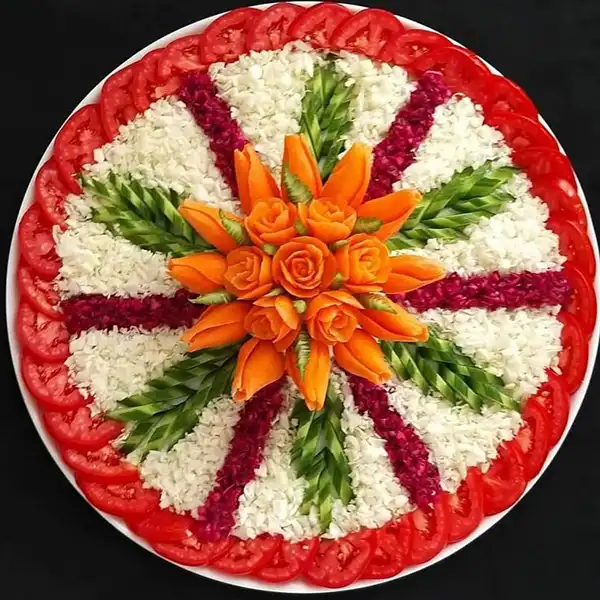تزیین سالاد برای مهمانی