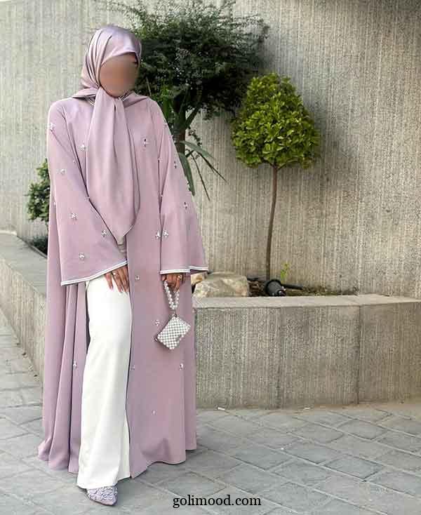 مدل عبا دخترانه جدید؛ 30 عکس مانتو عبایی ساده و شیک طرح جدید و عربی 
