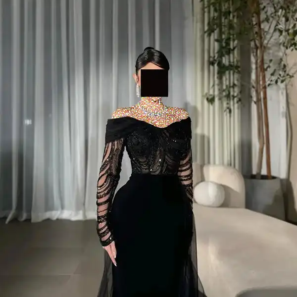 مدل لباس شب 2025 | بلند و کوتاه زنانه و دخترانه [ساده و کار شده] فوق العاده لاکچری