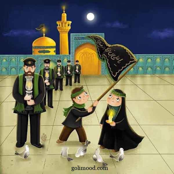 نقاشی محرمی | 30 مدل نقاشی آسان، کودکانه، زیبا رنگ شده و بدون رنگ گلچین شده