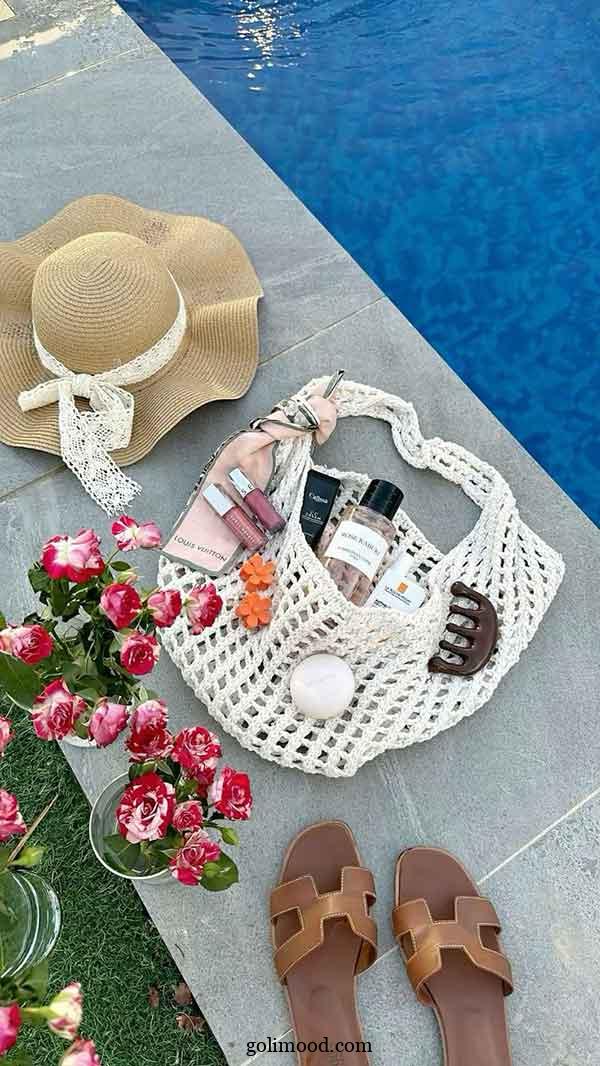 ست جدید کیف کلاه صندل: 25 مدل با رنگ های جذاب برای استایل تابستانی و کنار ساحل