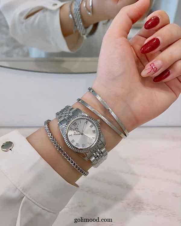 ست جدید ساعت و دستبند زنانه: 30 مدل با طراحی لوکس و الهام‌گرفته از ترندهای سال