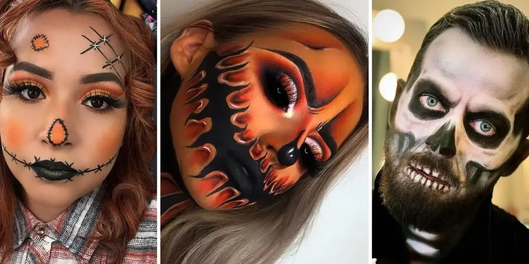 طرح صورت برای هالووین | ۳۰ گریم که واقعاً می ترسانند؛ از خون آشام مرموز تا عروس مردگان!