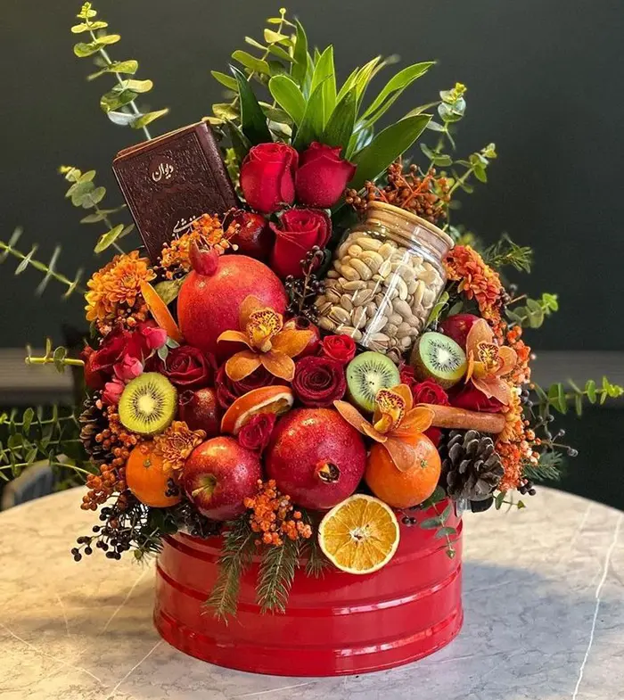 باکس شب یلدا برای عروس | ۵۵ مدل هدیهای سلطنتی برای بدرقه پاییز و آغاز عشقی ابدی