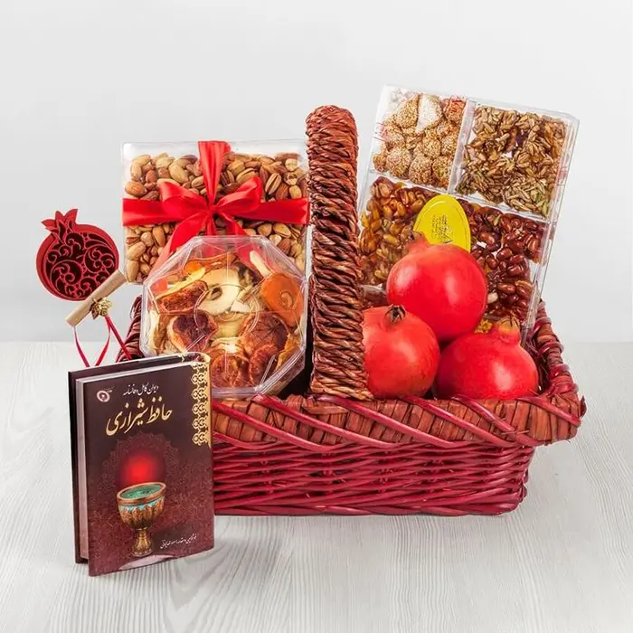 باکس شب یلدا برای عروس | ۵۵ مدل هدیهای سلطنتی برای بدرقه پاییز و آغاز عشقی ابدی