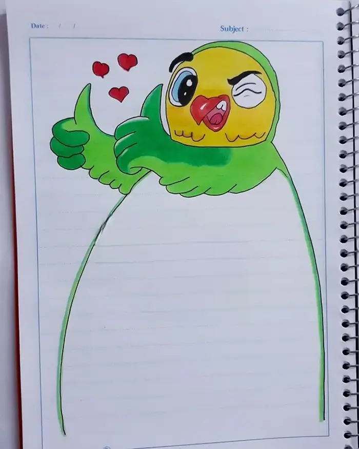 حاشیه دفتر مشق ساده؛ افزایش محبوبیت در میان دانش‌آموزان؛ طرح‌های مینیمال زیبا!