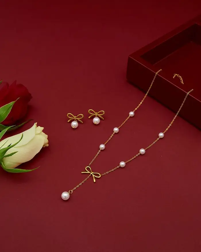 مدل سرویس طلا جدید ظریف | ۵۵ طرح مدرن و درخشش چشمنواز برای مجالس خاص