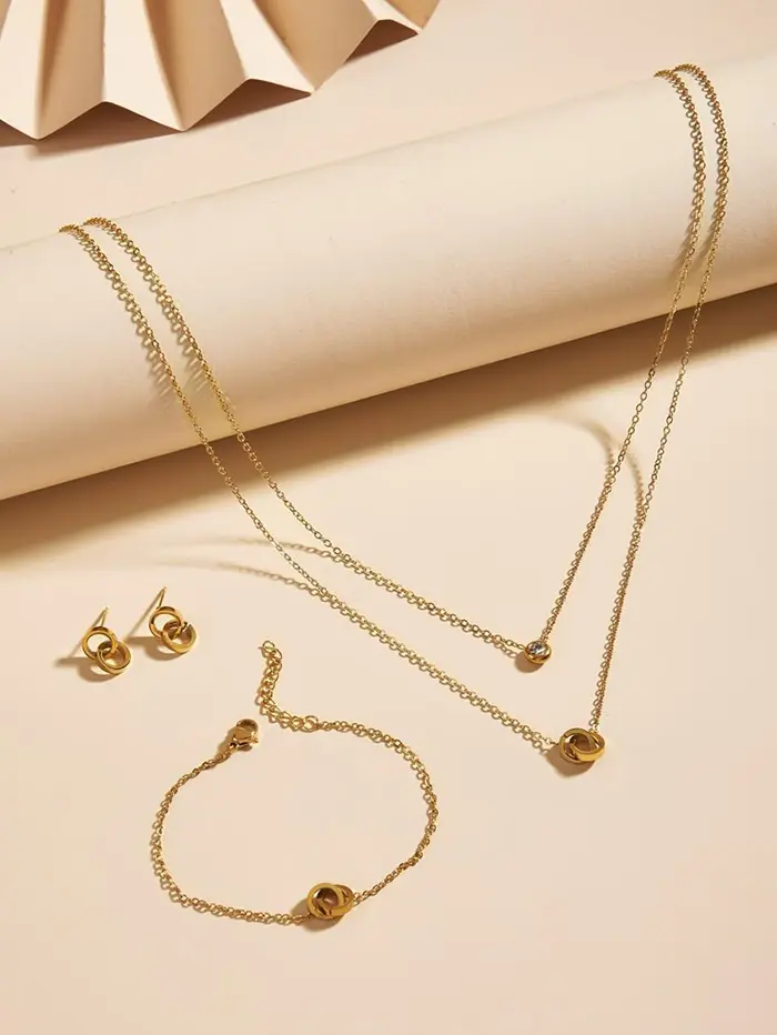 مدل سرویس طلا جدید ظریف | ۵۵ طرح مدرن و درخشش چشمنواز برای مجالس خاص